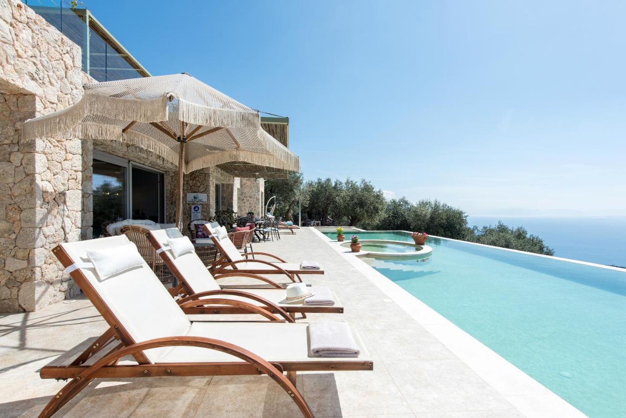 Summerwine Luxury Villa Sea View Private Pool Spartylas Екстериор снимка